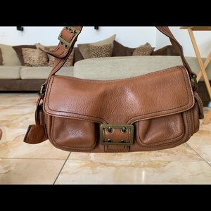 Small brown shoulder bag by Banana Republic